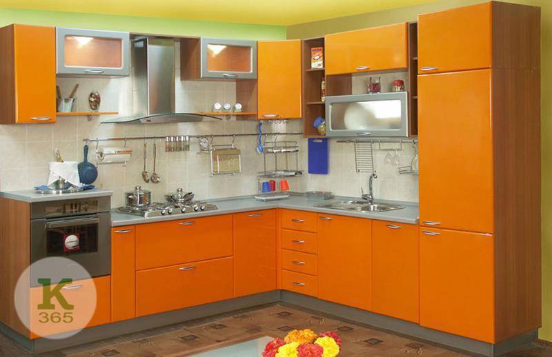Оранжевая кухня Элегия артикул: 208013